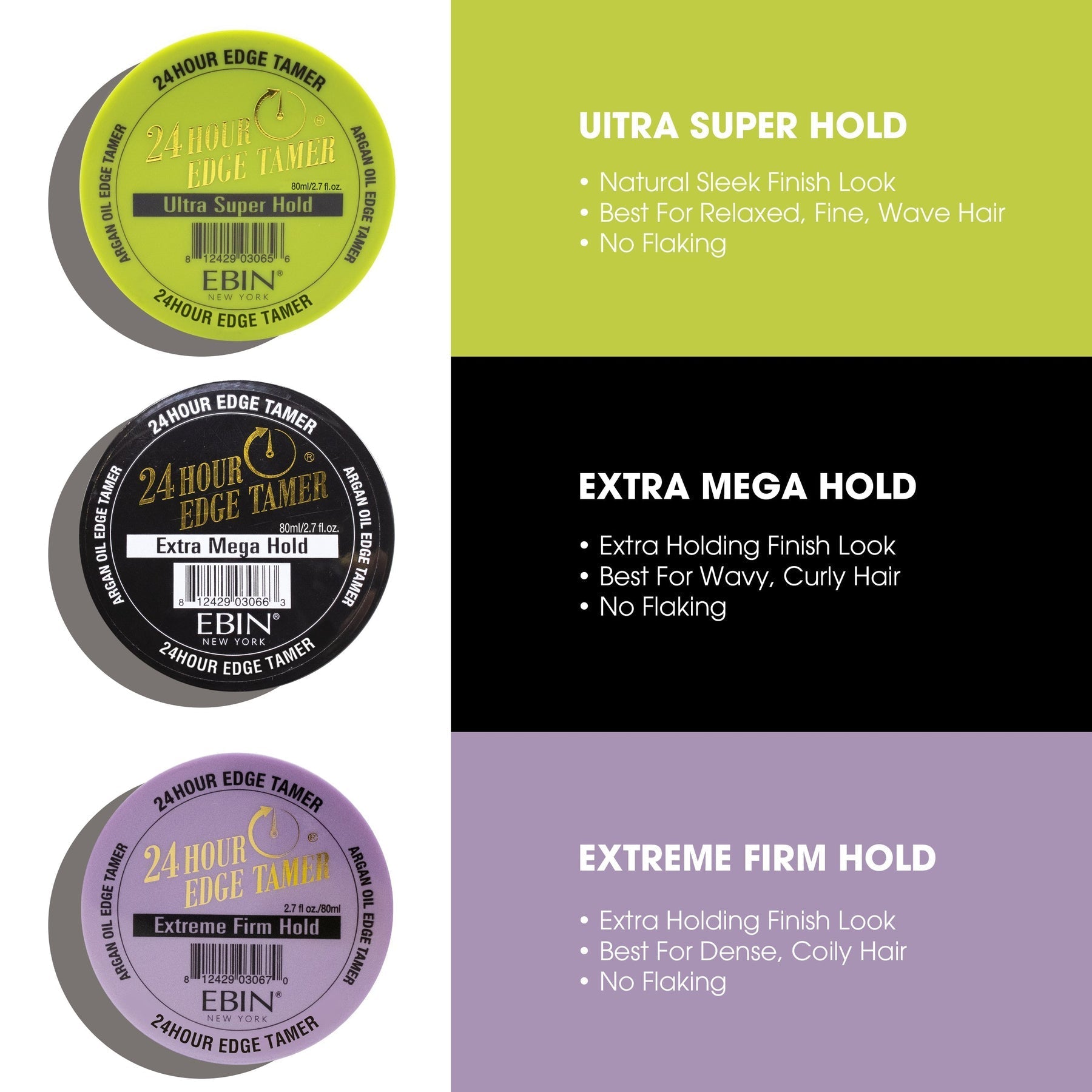 EBIN 24 Hour Edge Tamer Extreme Firm Hold 2.7oz