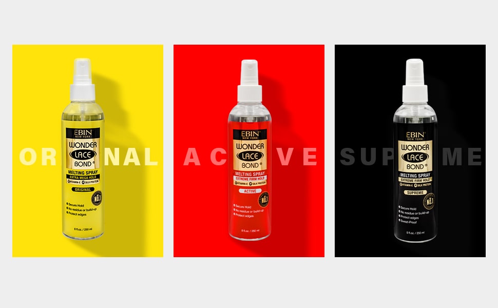 EBIN Wonder Lace Bond Melting Spray - Extreme Firm Hold Supreme 3.39oz