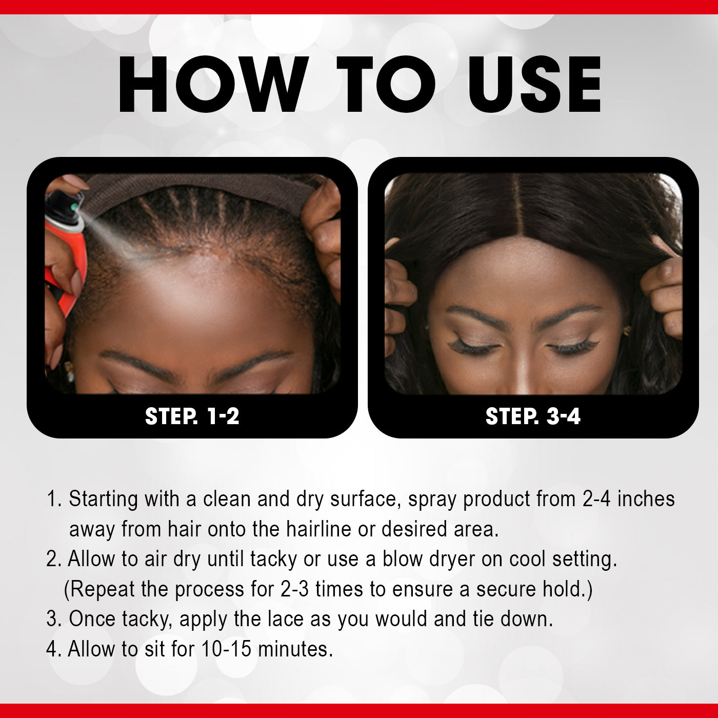 EBIN Wonder Lace Wig Bond Adhesive Spray - Active 14.2oz