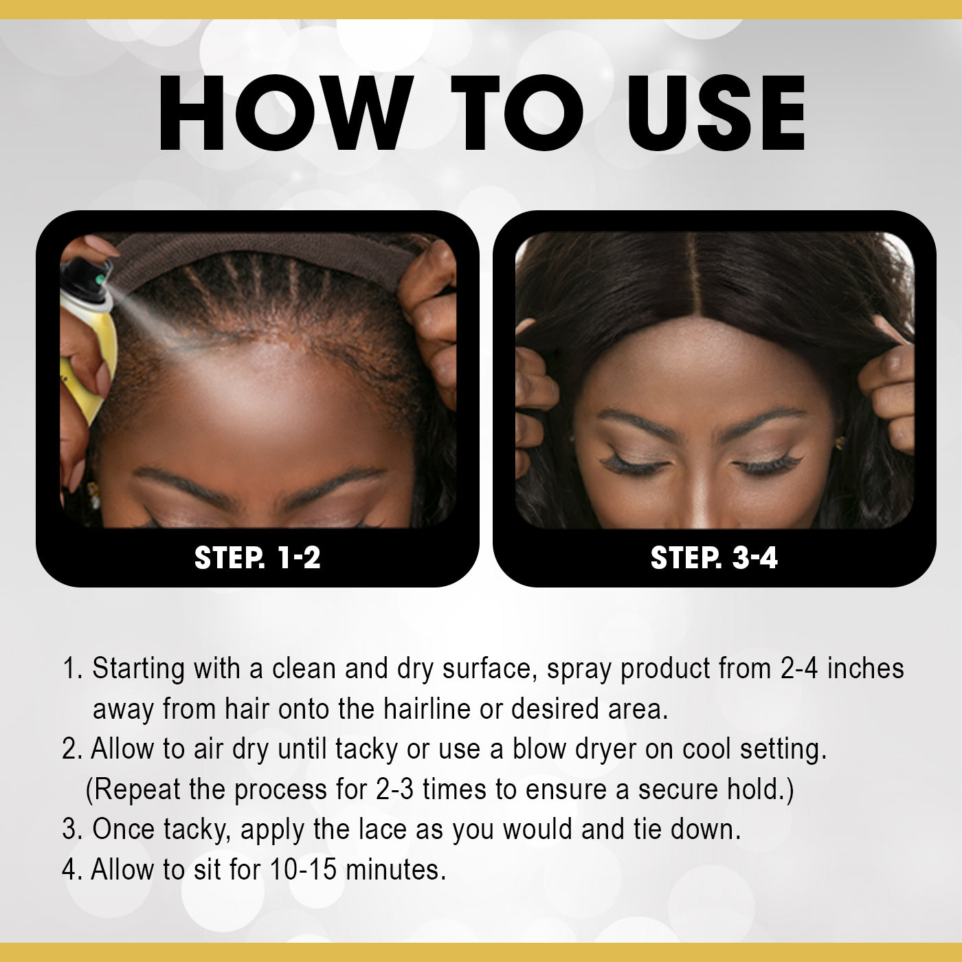 EBIN Wonder Lace Wig Bond Adhesive Spray - Sensitive 2.7oz
