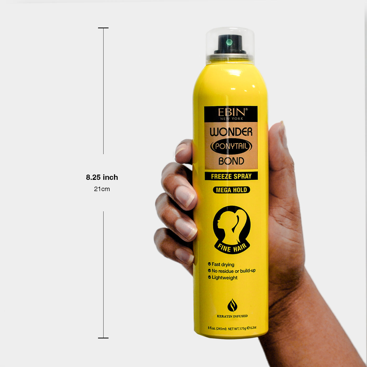 EBIN Wonder Ponytail Bond Freeze Spray - Mega Hold