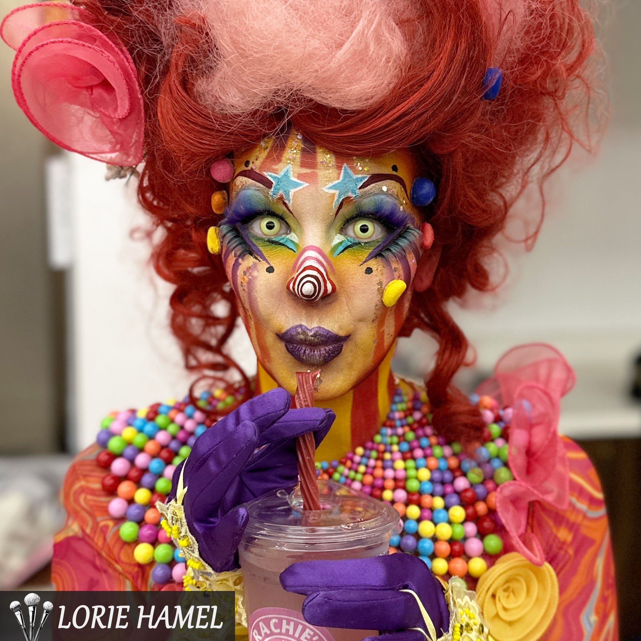 PRIMAL ® Nightcrawler - Neon Yellow with Orange Rim Color Contact lenses