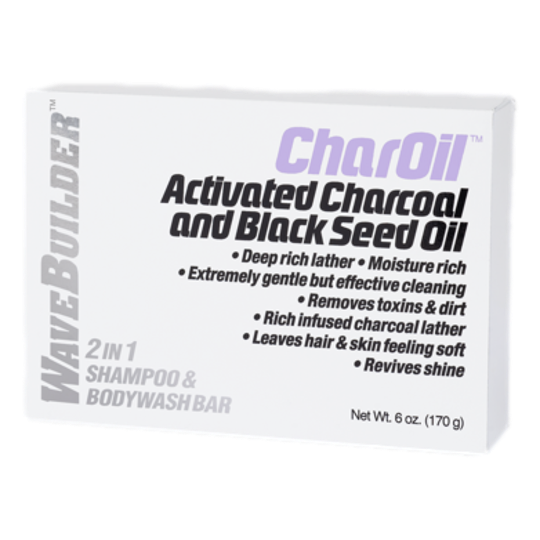 WaveBuilder CharOil  2 In 1 Shampoo & Body Wash Bar