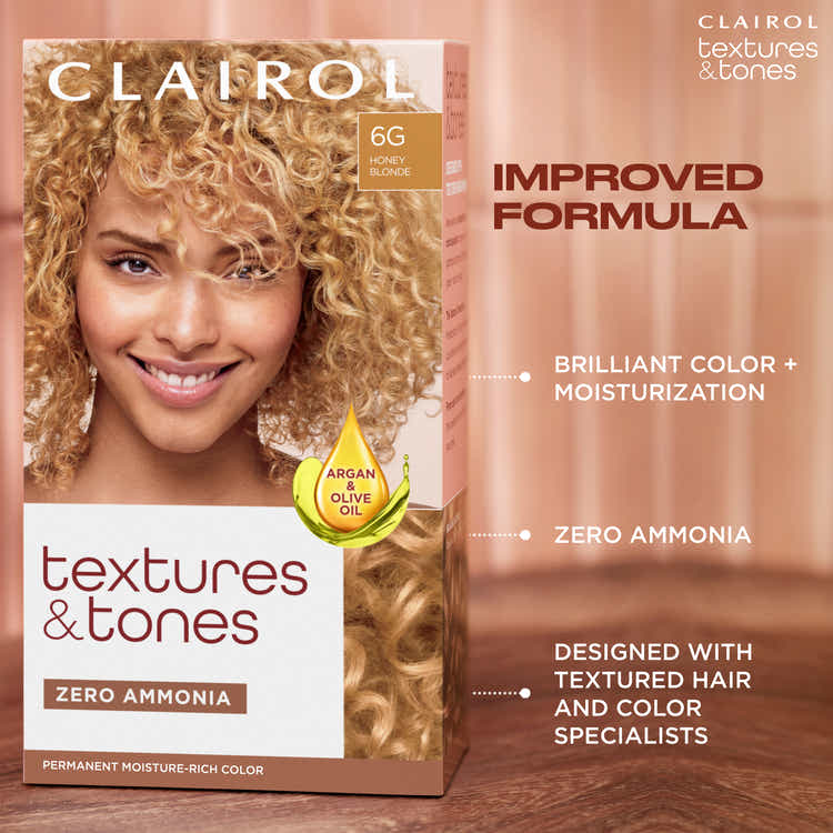 Clairol Textures & Tones Hair Color - 6G Honey Blonde
