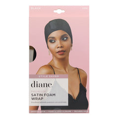 Diane Premium Satin Foam Wrap - Black