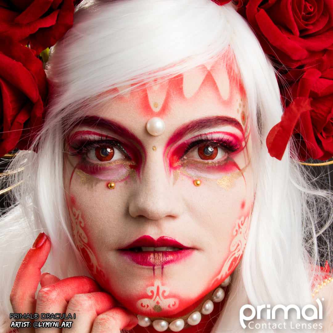 PRIMAL ® Dracula I - Red Colored Contact lenses