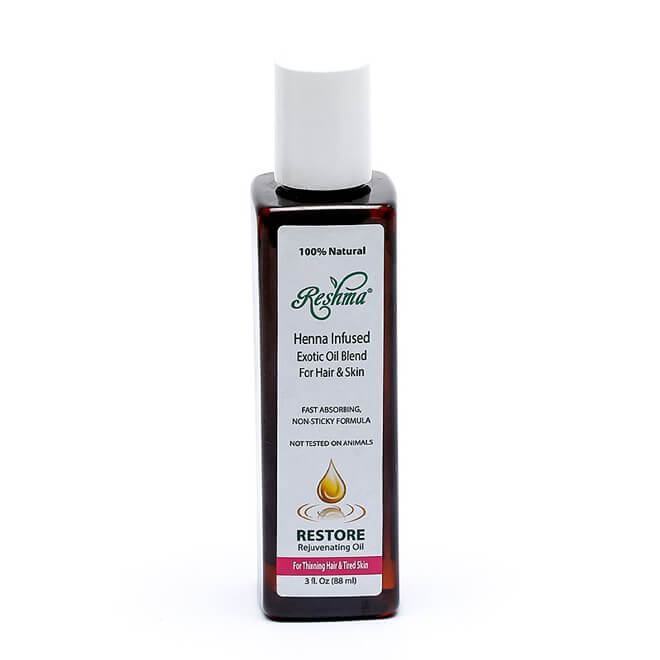 Reshma RESTORE Henna Infused Oil For Thinning Hair & Tired Skin