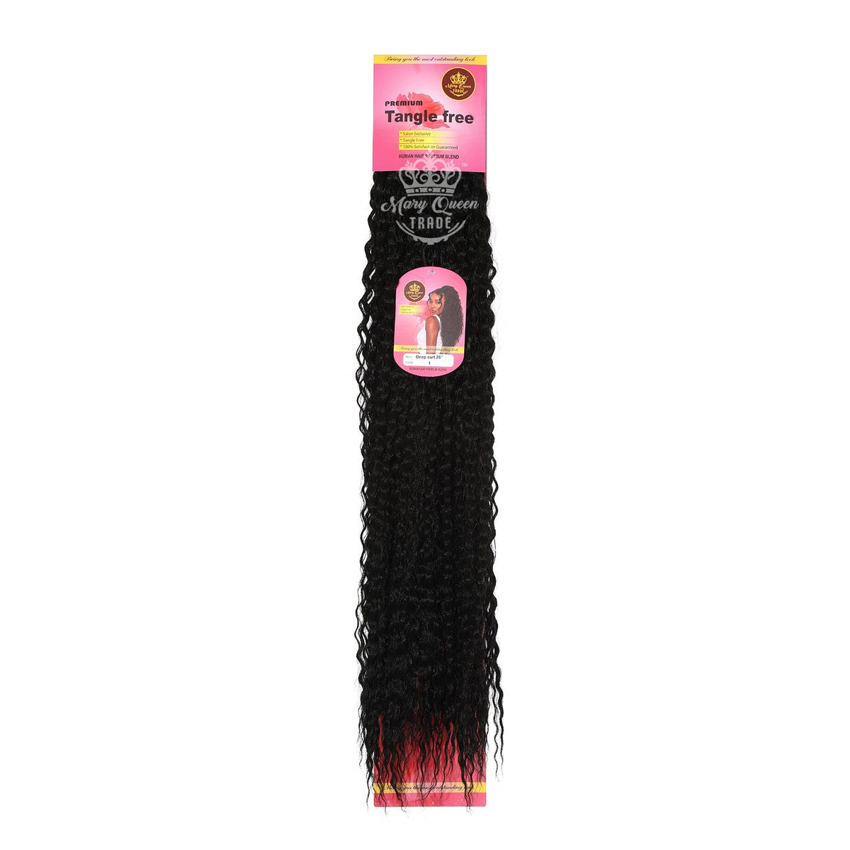 Mary Queen BioProtein™ Deep Curl Hair Extensions – 26"