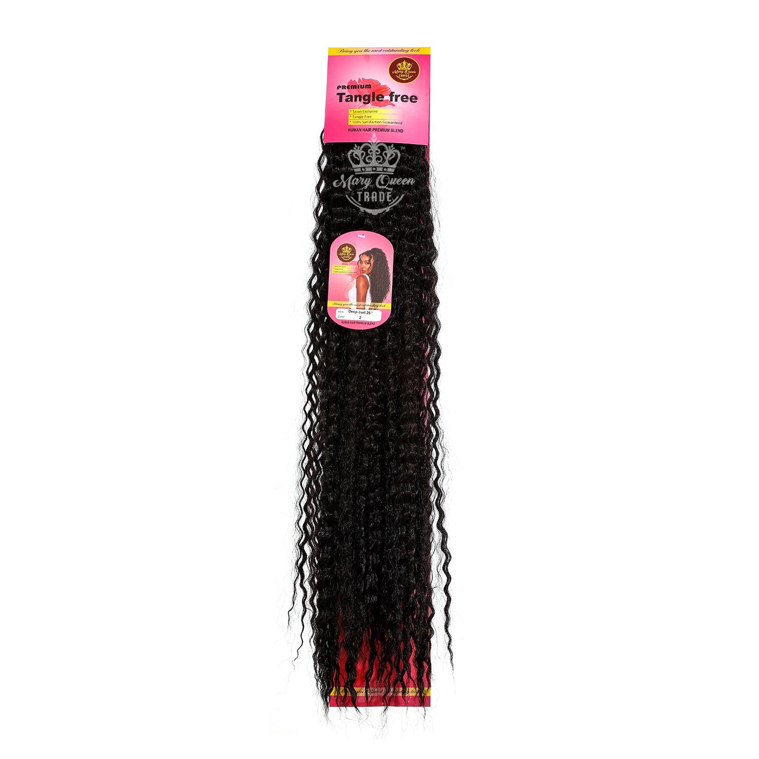 Mary Queen BioProtein™ Deep Curl Hair Extensions – 26"