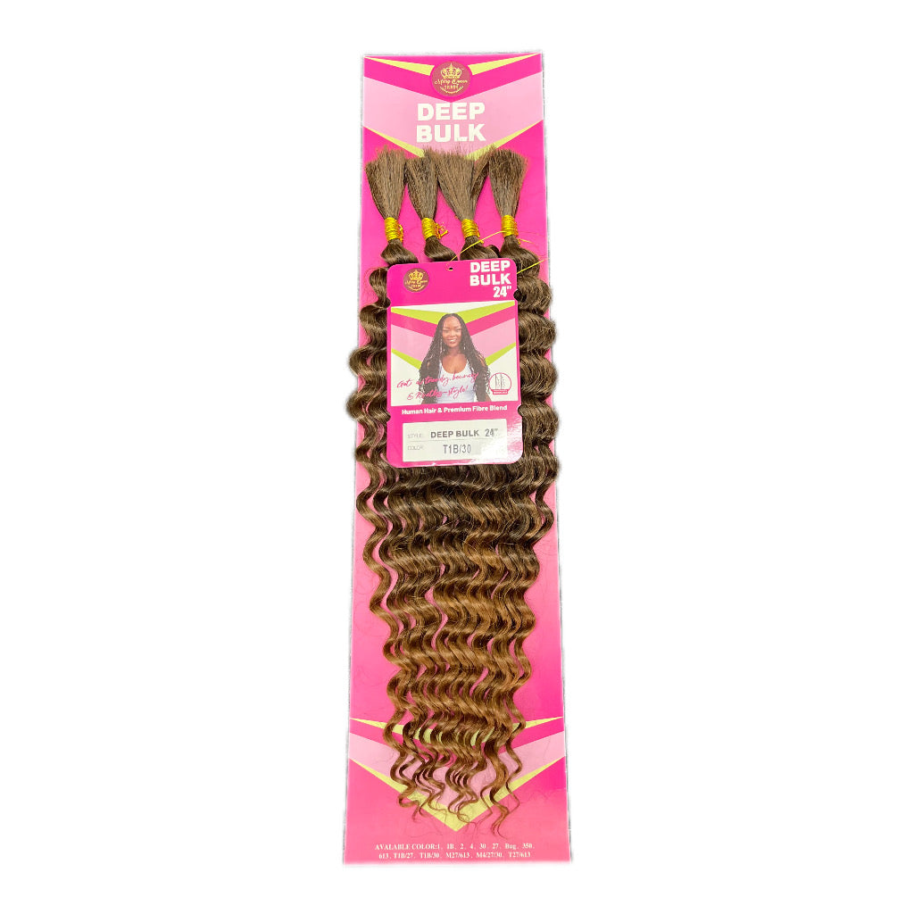 Protective style synthetic hair 24 inch deep wave braids