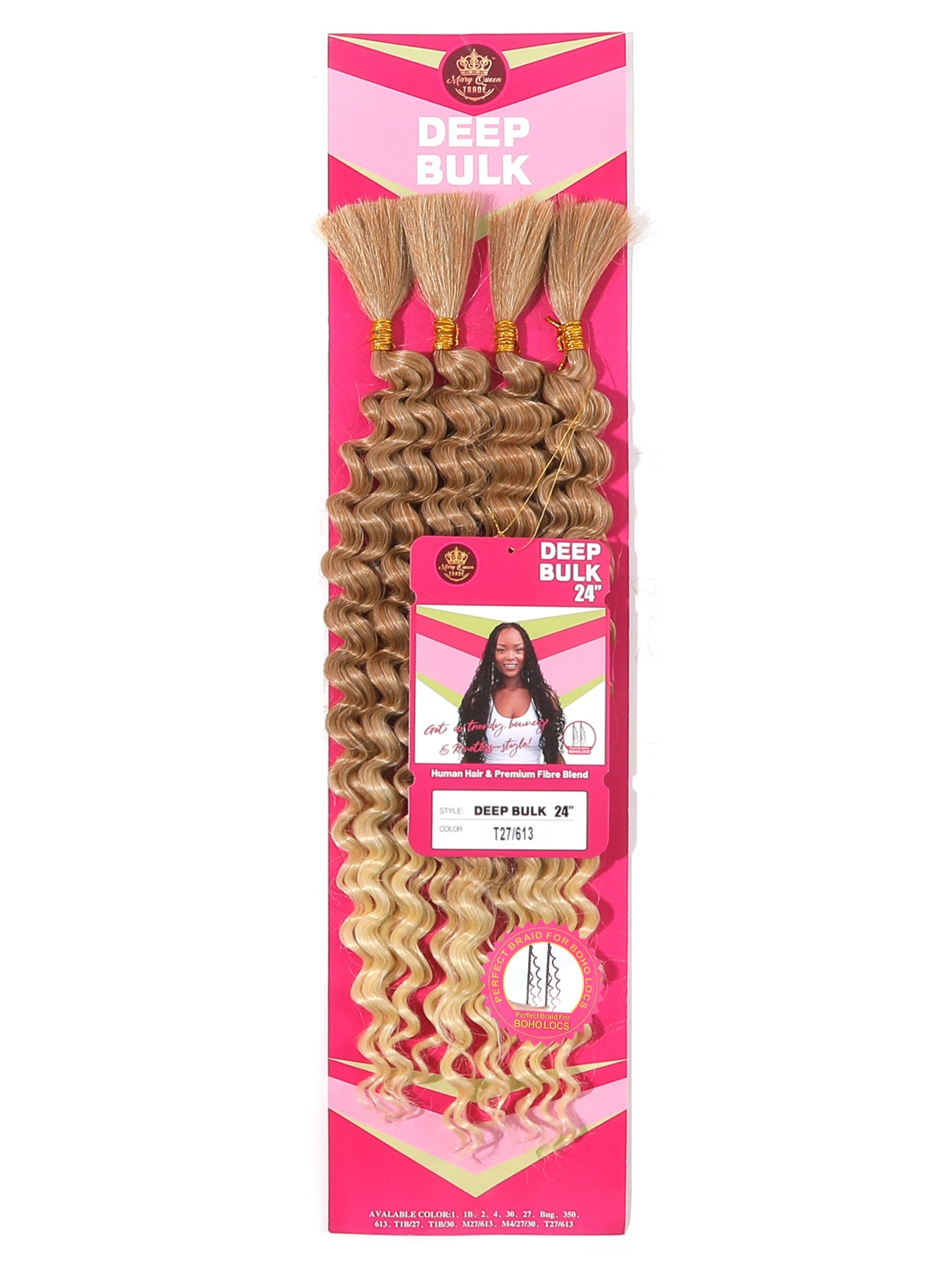 Soft tangle-free 24" boho braiding hair Mary Queen Trade