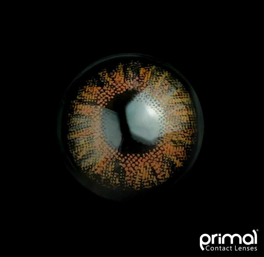 PRIMAL® Delightful Honey - Light Brown Colored Contacts