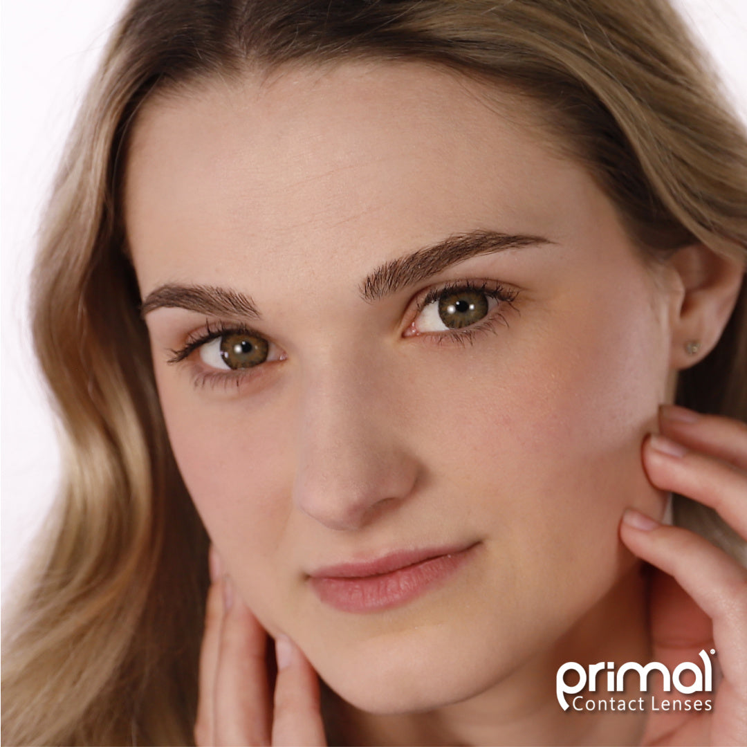 PRIMAL® Delightful Honey - Light Brown Colored Contacts