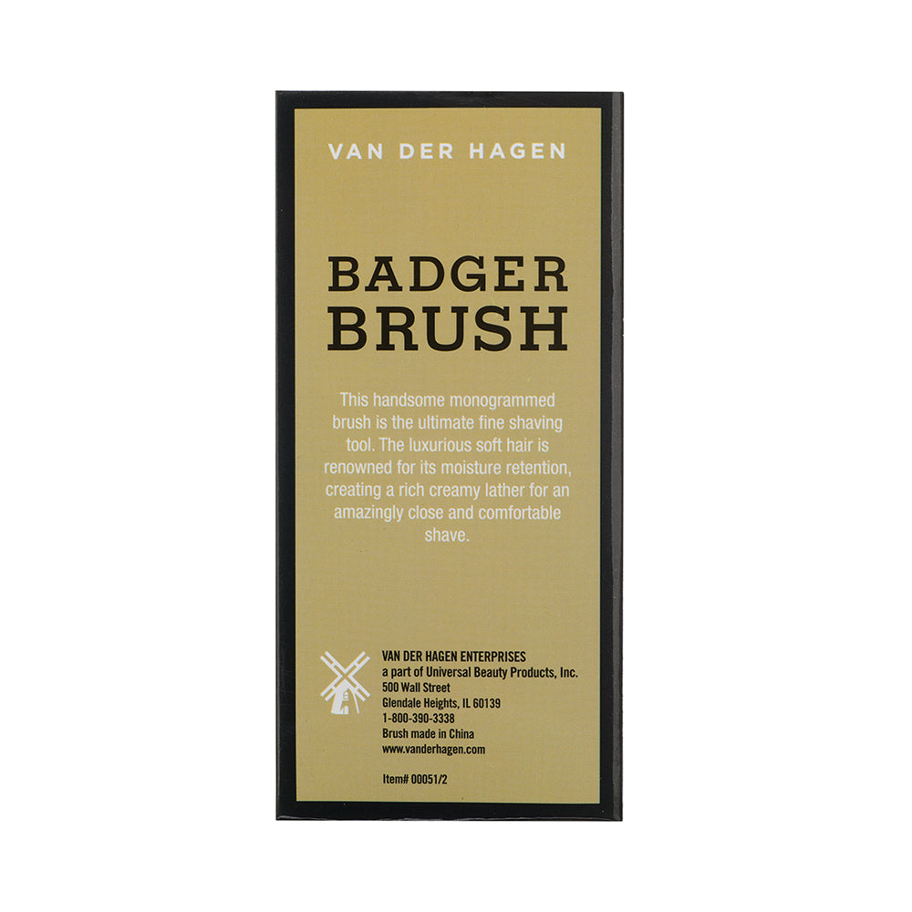 Van Der Hagen Deluxe Badger Brush