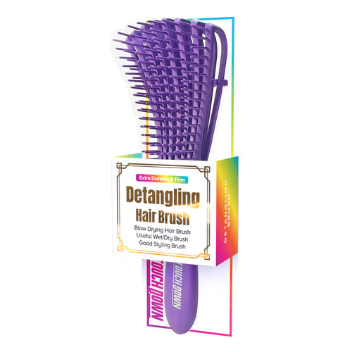 Touch Down Detangling Hair Brush - Purple
