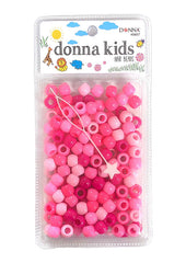 Donna Kids Medium Hair Beads - Pink Mix #5657