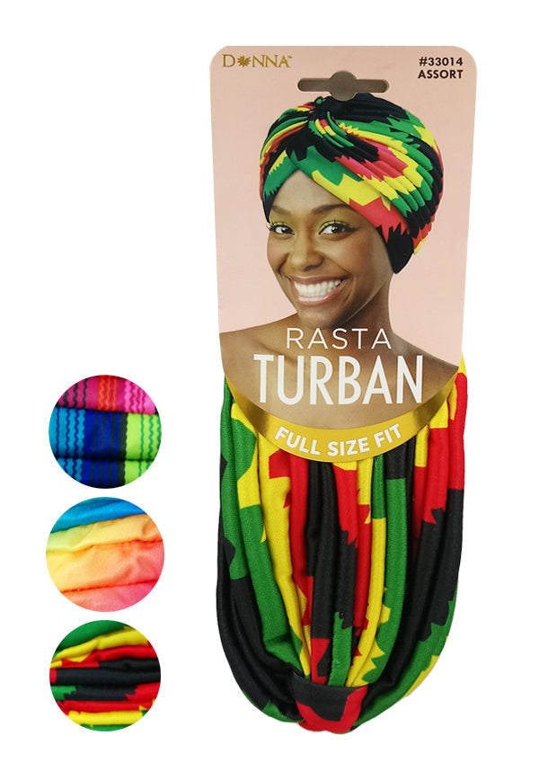 Donna Rasta Turban #33014 Assorted