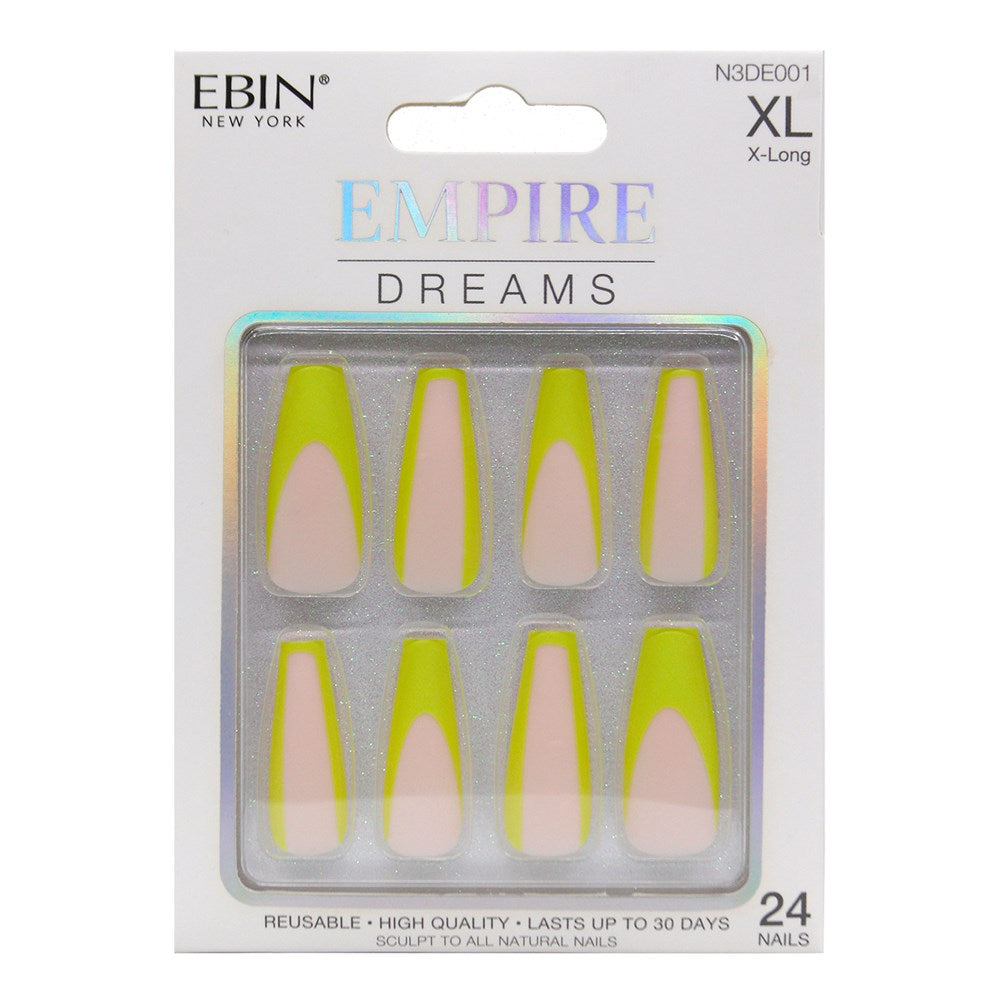 EBIN Press-On Nails Empire Dreams #N3DE001 X-Long