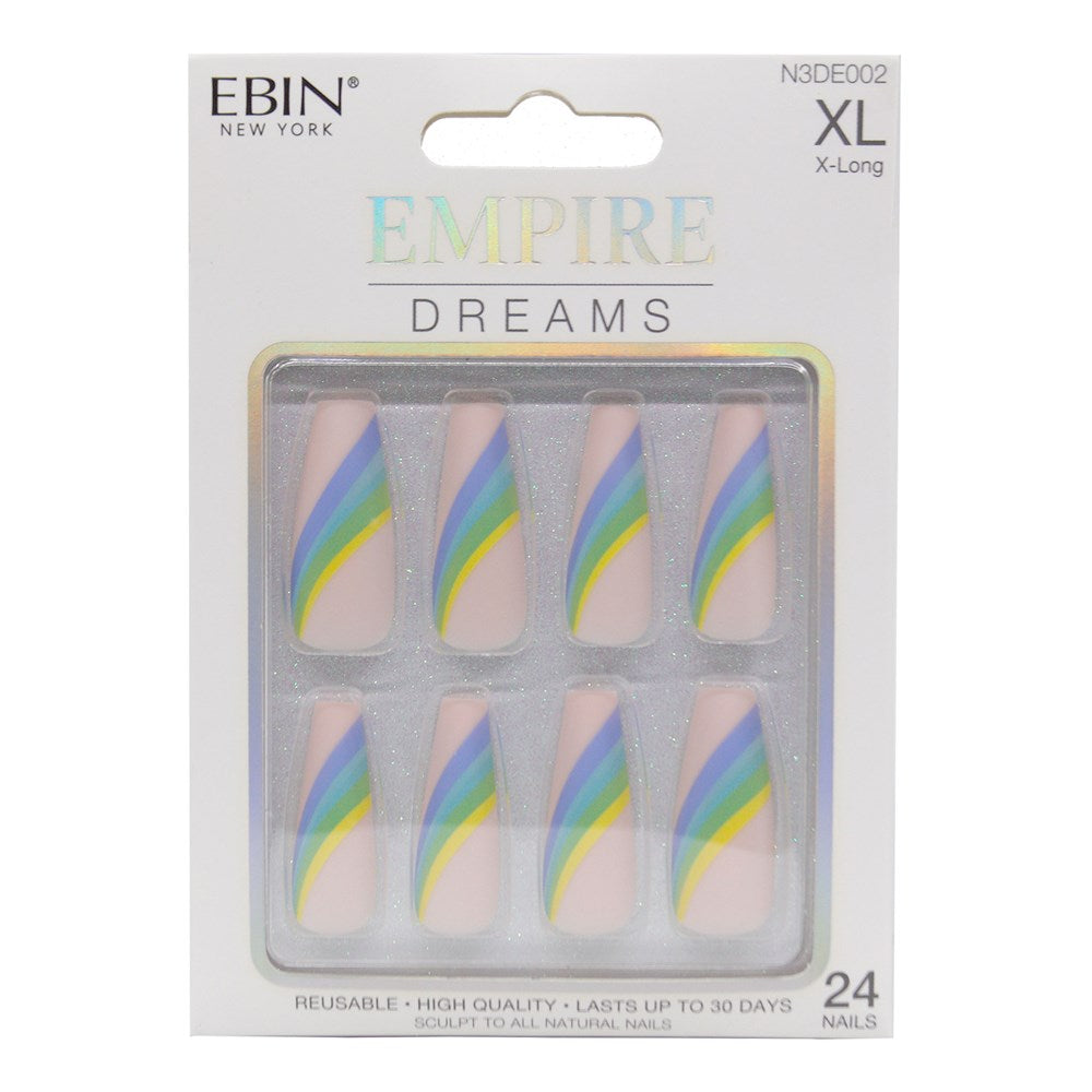 EBIN Press-On Nails Empire Dreams #N3DE002 X-Long