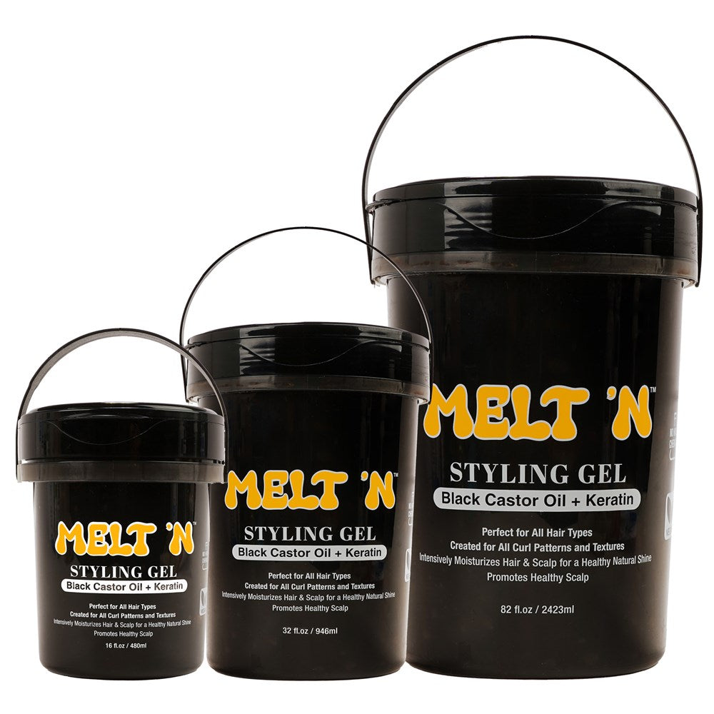 EBIN Melt 'N Styling Gel - Black Castor Oil + Keratin