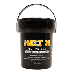 EBIN Melt'N Styling Gel - Black Castor Oil + Keratin 16oz