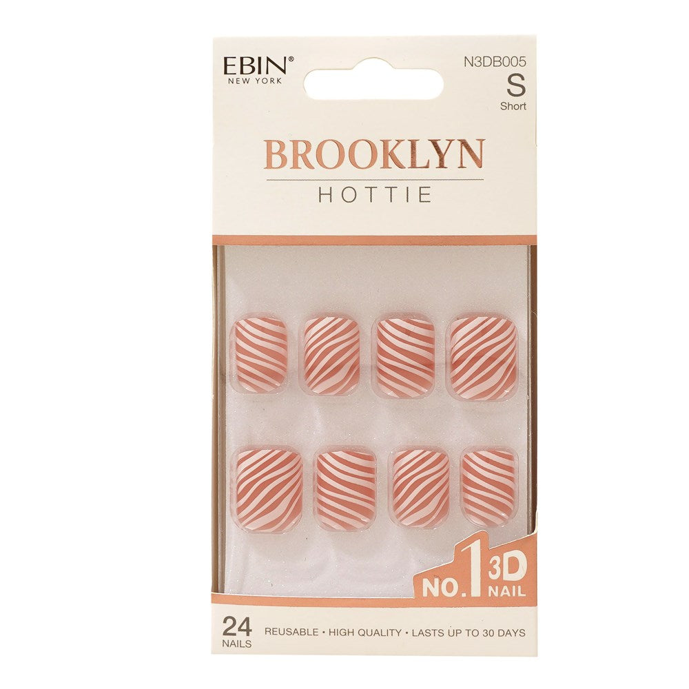 EBIN Press-On Nails Brooklyn Hottie #N3DB005 Short