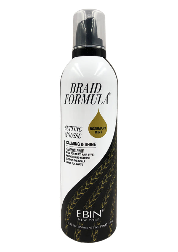 EBIN Braid Formula Calming & Shine Setting Mousse - Rosemary Mint