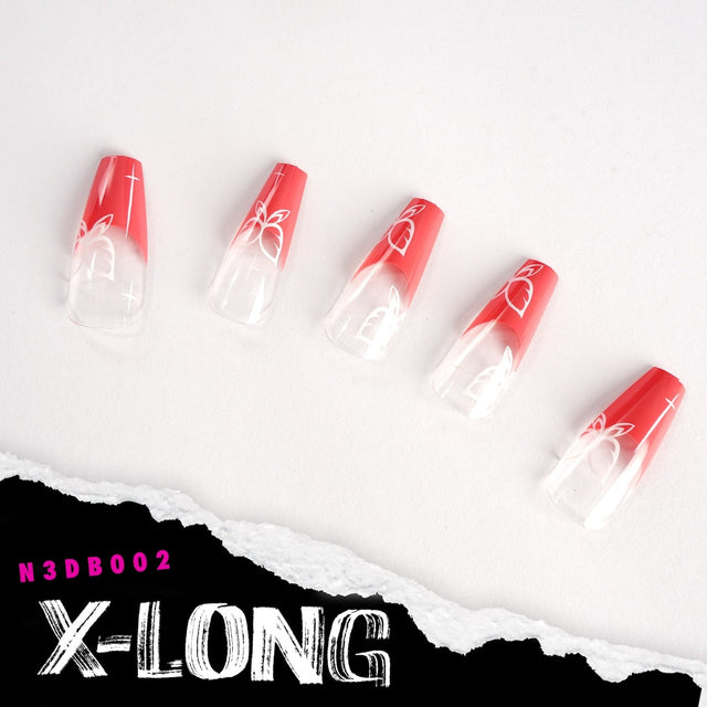 EBIN Press-On Nails Brooklyn Hottie #N3DB002 X-Long