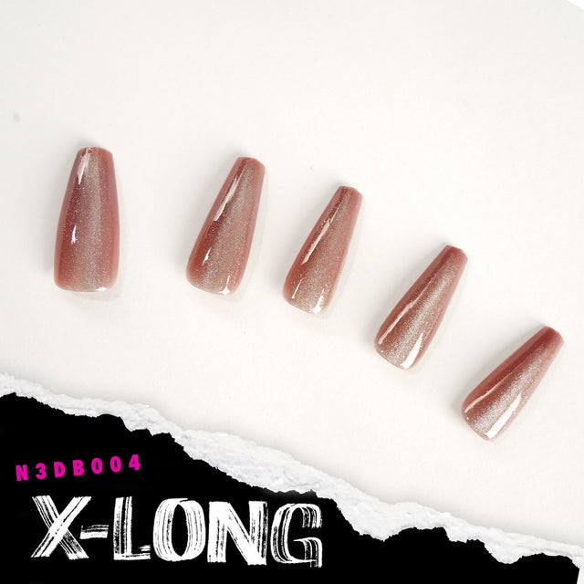 EBIN Press-On Nails Brooklyn Hottie #N3DB004 X-Long