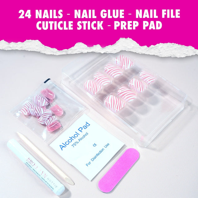 EBIN Press-On Nails Brooklyn Hottie #N3DB005 Short