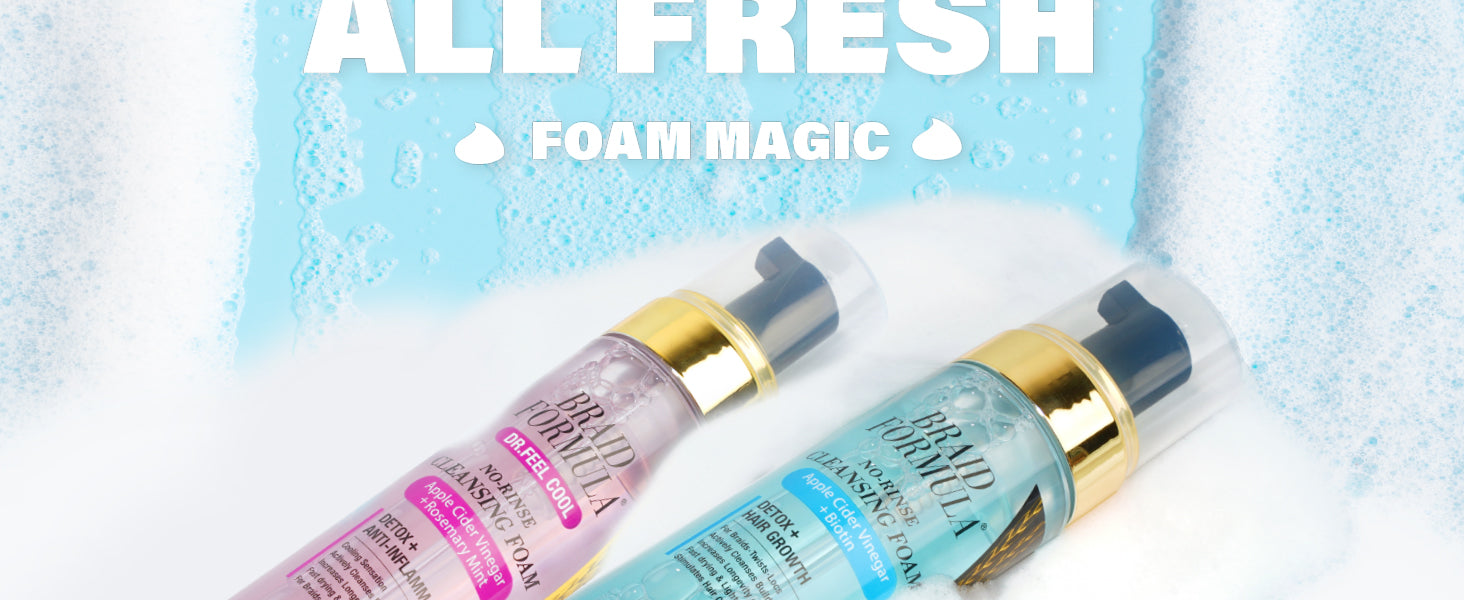 EBIN Braid Formula No-Rinse Cleansing Foam - Biotin