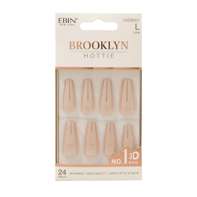 EBIN Press-On Nails Brooklyn Hottie #N3DB007 Long