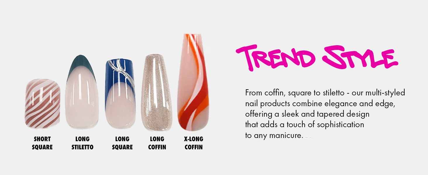 EBIN Press-On Nails Brooklyn Hottie #N3DB005 Short