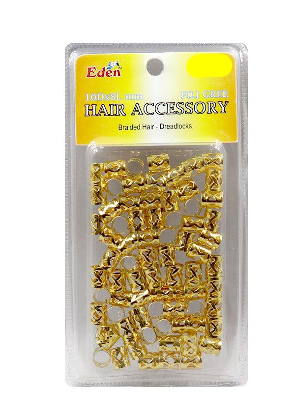 Eden Gold Filigree Tubes - 8mmx10mm #53708G