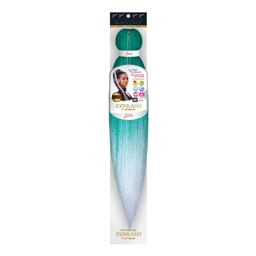 EZBRAID Platinum 2-Tone Color Pre-Stretched Braid 26"