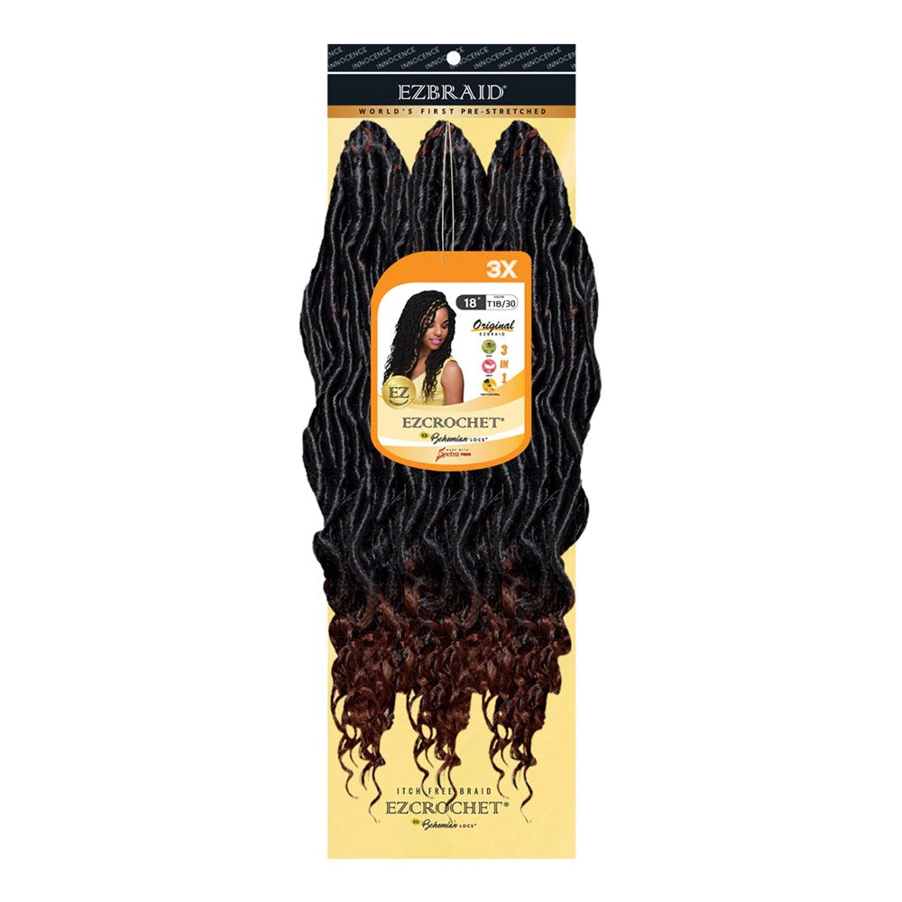 EZBRAID Ezcrochet 3X Bohemian Locs 18"