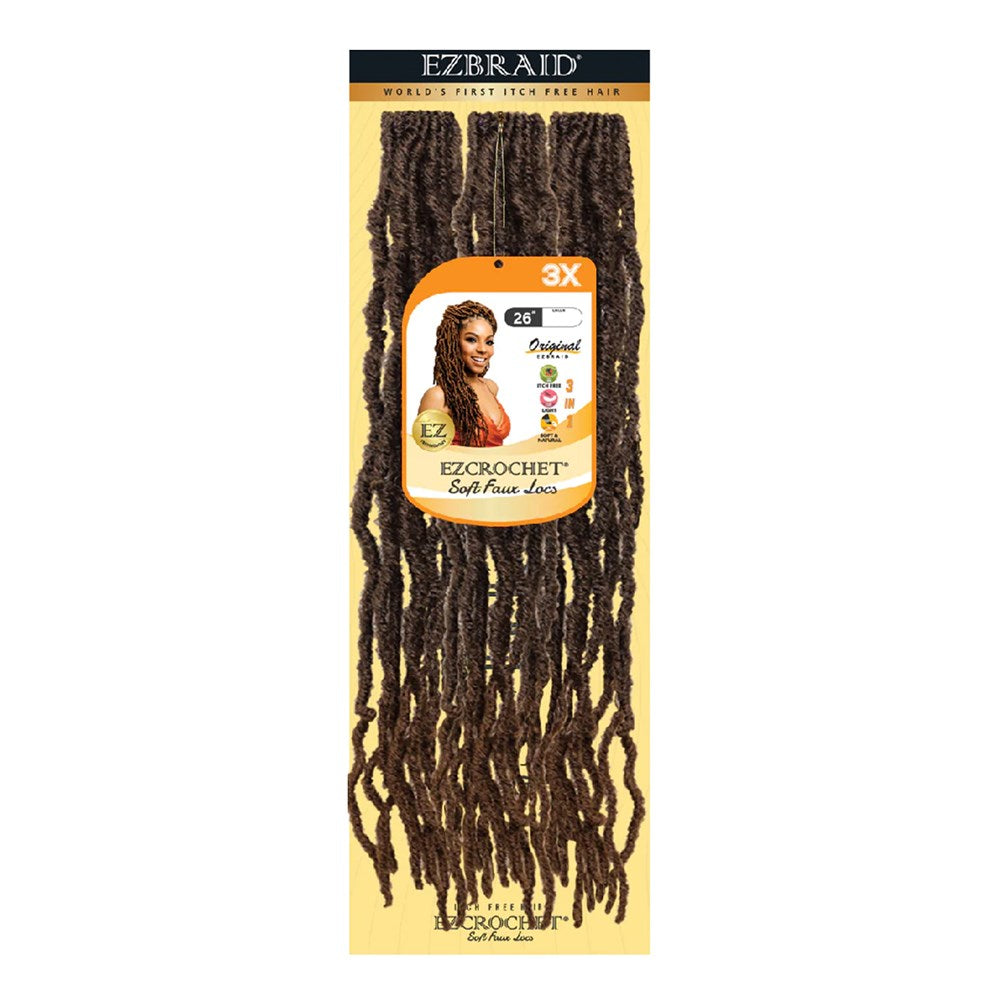 EZBRAID Ezcrochet 3X Soft Faux Locs Braid 26"