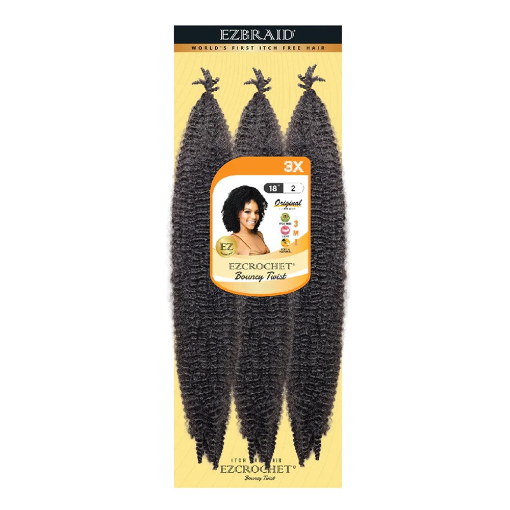 EZBRAID Ezcrochet 3X Bouncy Twist Braid 18"