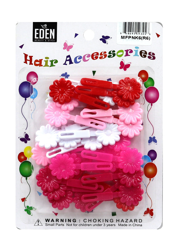 Eden Hair Barrettes - Mini Flower Pink Mix #MFPNK6