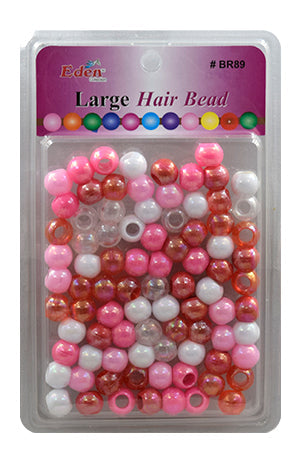 Eden Large Hair Beads Jumbo Pack - Glossy Pink Tone #BR89P6AB