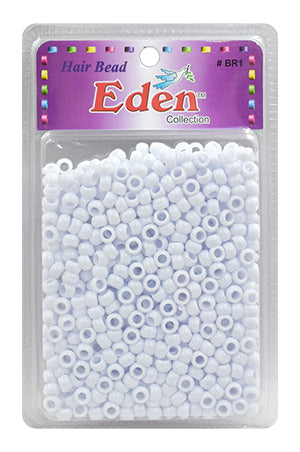 Eden Small Hair Beads Jumbo Pack - White #BR1W