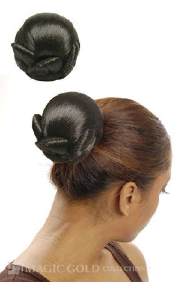 Magic Gold Drawstring Bun Emerald