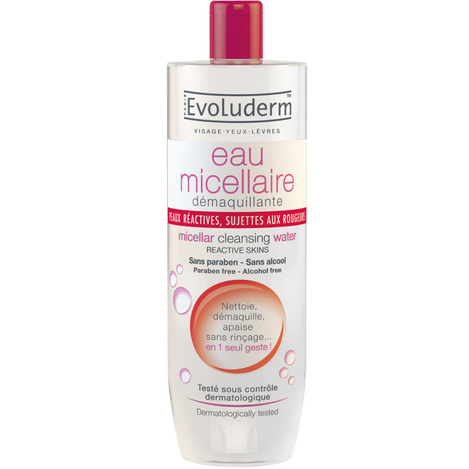 Evoluderm EVOLUDERM® PEAUX RÉACTIVES EAU MICELLAIRE - Authentic Skincare Treatment