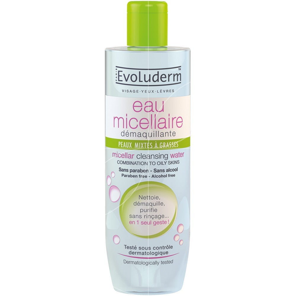 Evoluderm EVOLUDERM® PEAUX MIXTES À GRASSES EAU MICELLAIRE - Authentic Skincare Treatment