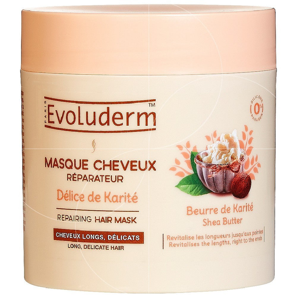 Evoluderm EVOLUDERM ® MASQUE CHEVEUX RÉPARATEUR DÉLICE DE KARITÉ - Authentic Skincare Treatment