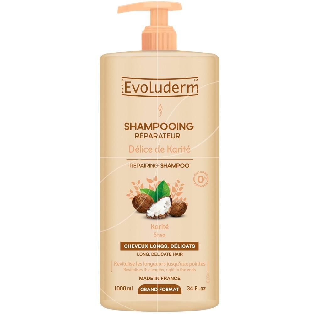 Evoluderm EVOLUDERM® SHAMPOOING DÉLICE de KARITÉ XL - Authentic Skincare Treatment