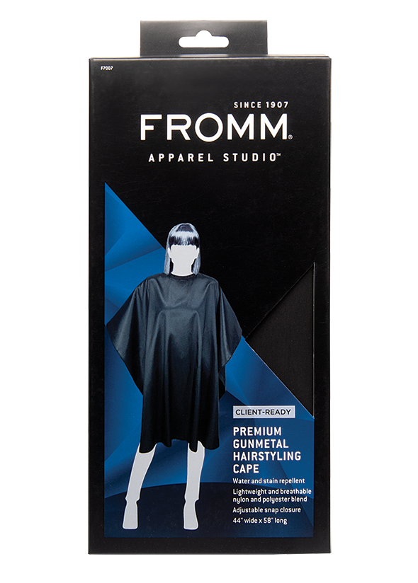 FROMM Premium Client Hairstyling Cape - Gunmetal