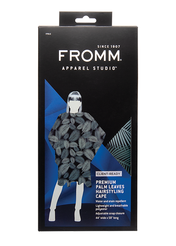 FROMM Premium Client Hairstyling Cape - Palm Leaves