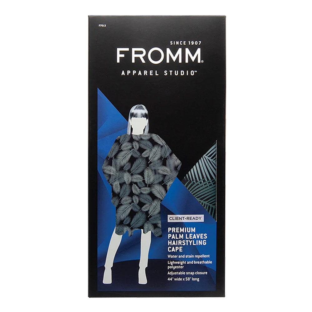 FROMM Premium Client Hairstyling Cape - Palm Leaves