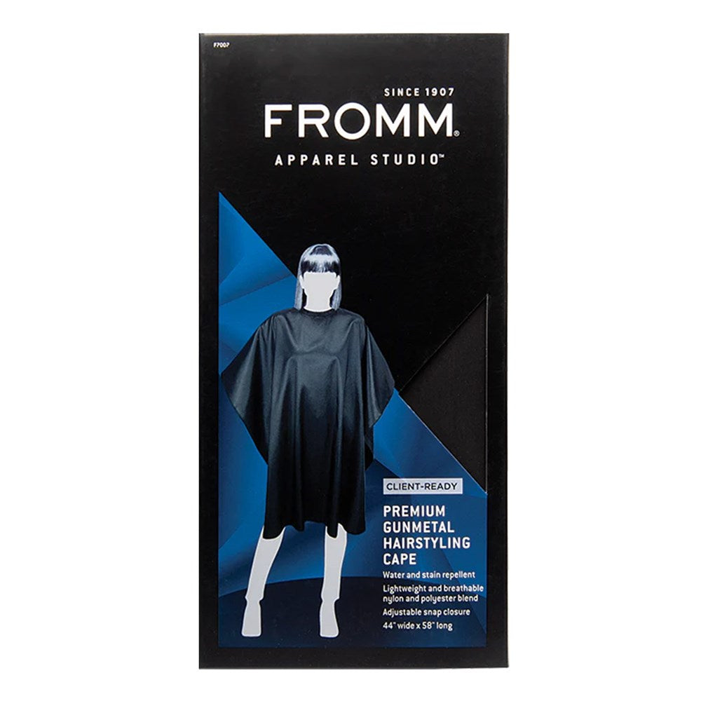 FROMM Premium Client Hairstyling Cape - Gunmetal
